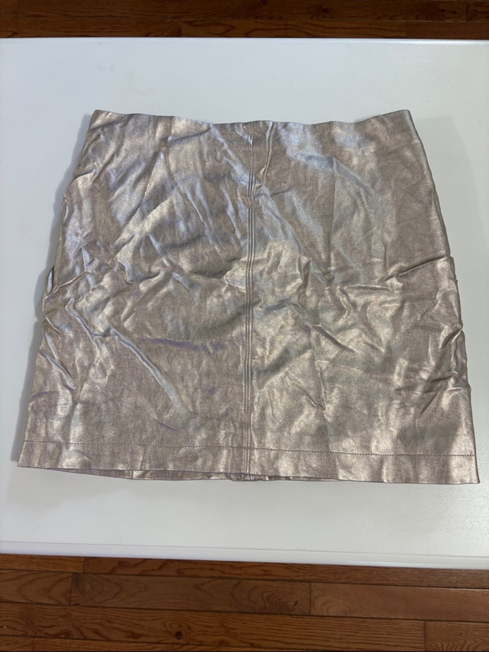 Hollister Metallic Blush Mini Skirt